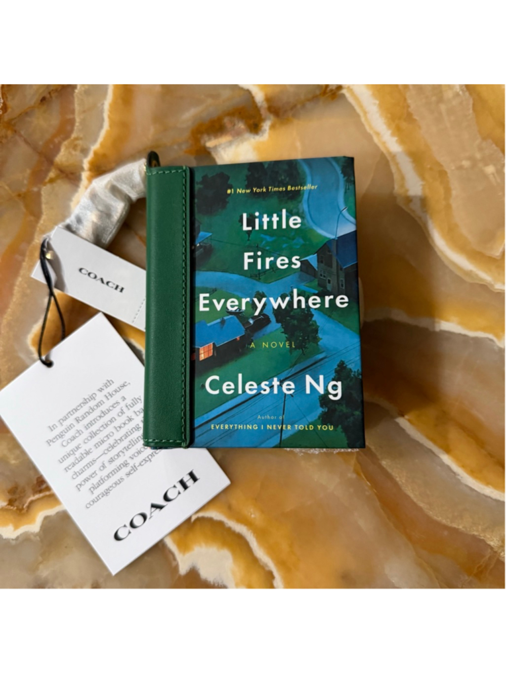 COACH Little Fires Everywhere By Celeste Ng Book Bag Charm